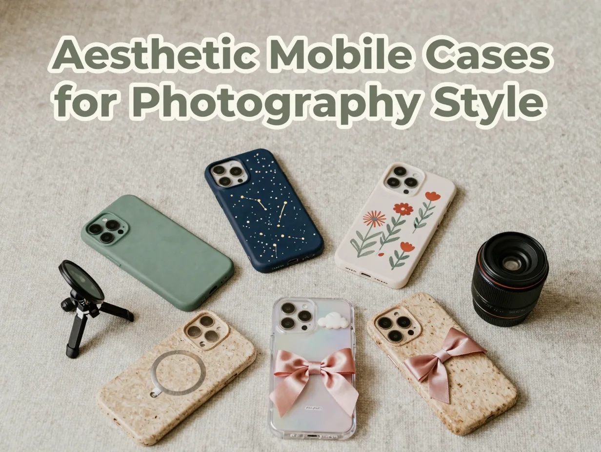 Aesthetic mobile cases for photography style