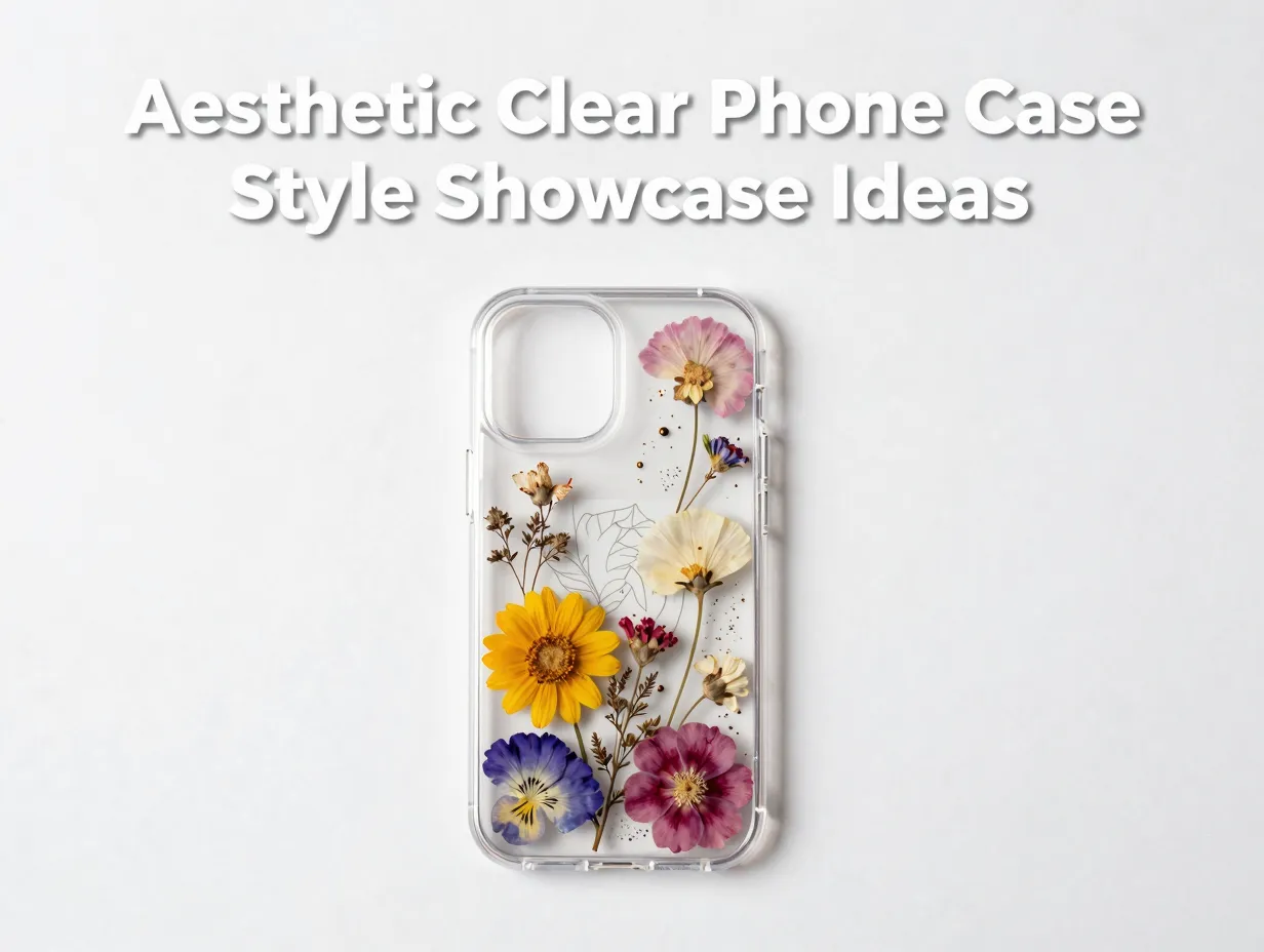 Aesthetic clear phone case style showcase ideas
