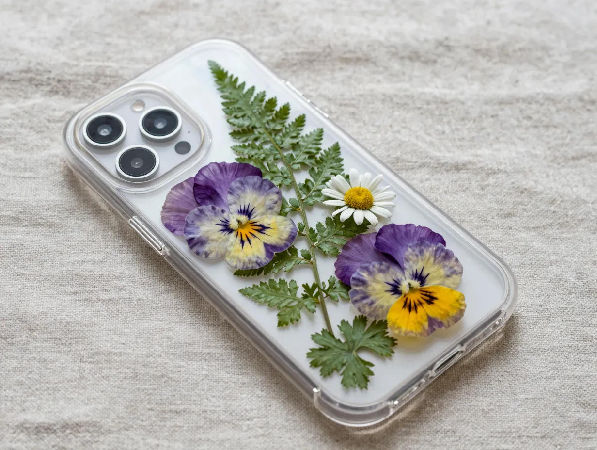 Pressed flower and nature inspired cases