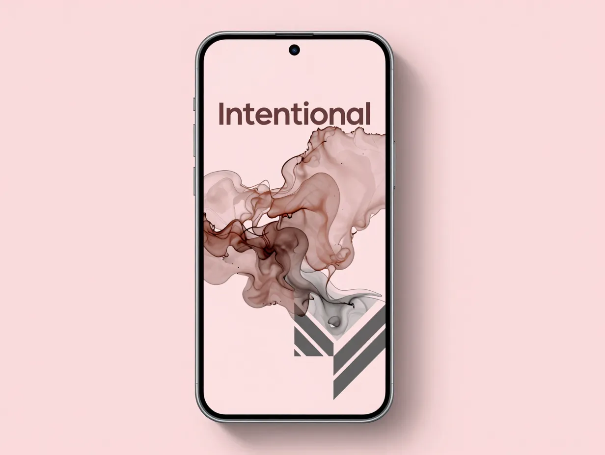 Minimal typography and abstract art from magnific and likeapic