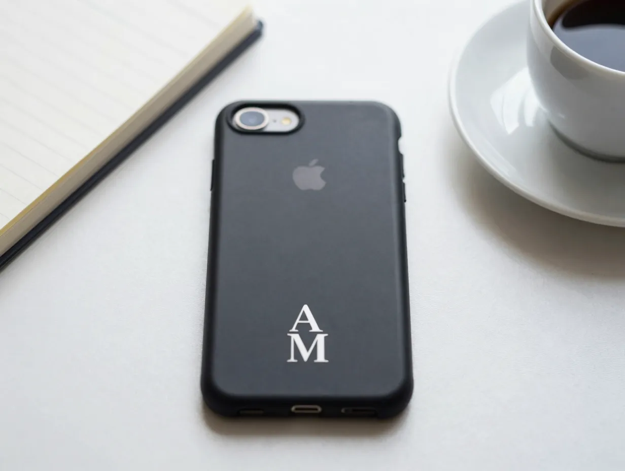 Personalized monograms names and photo cases
