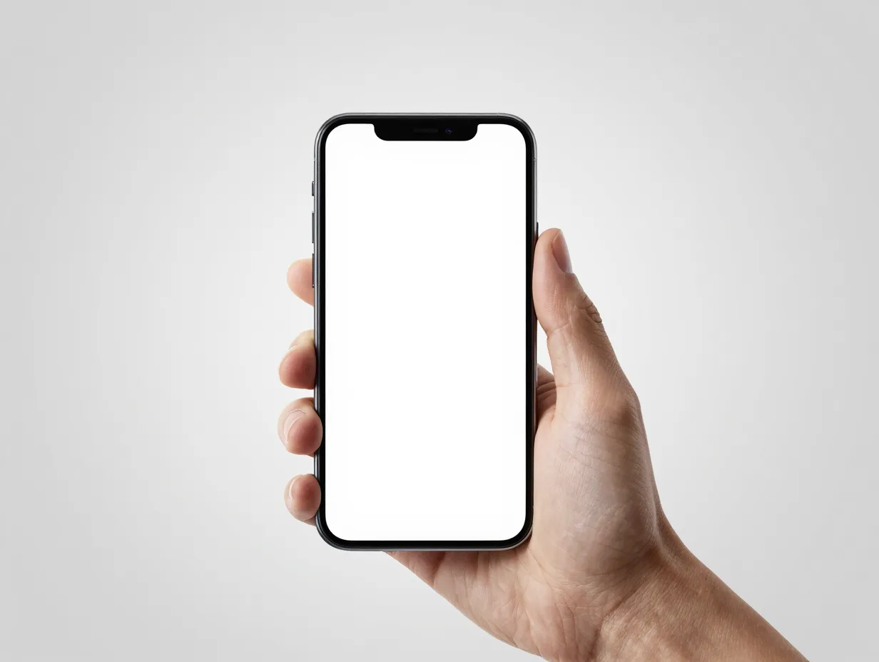 The phone to camera pose front facing product reveal