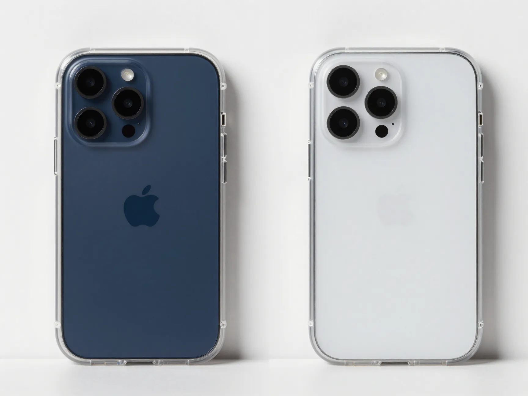 Minimalist clear and frosted cases