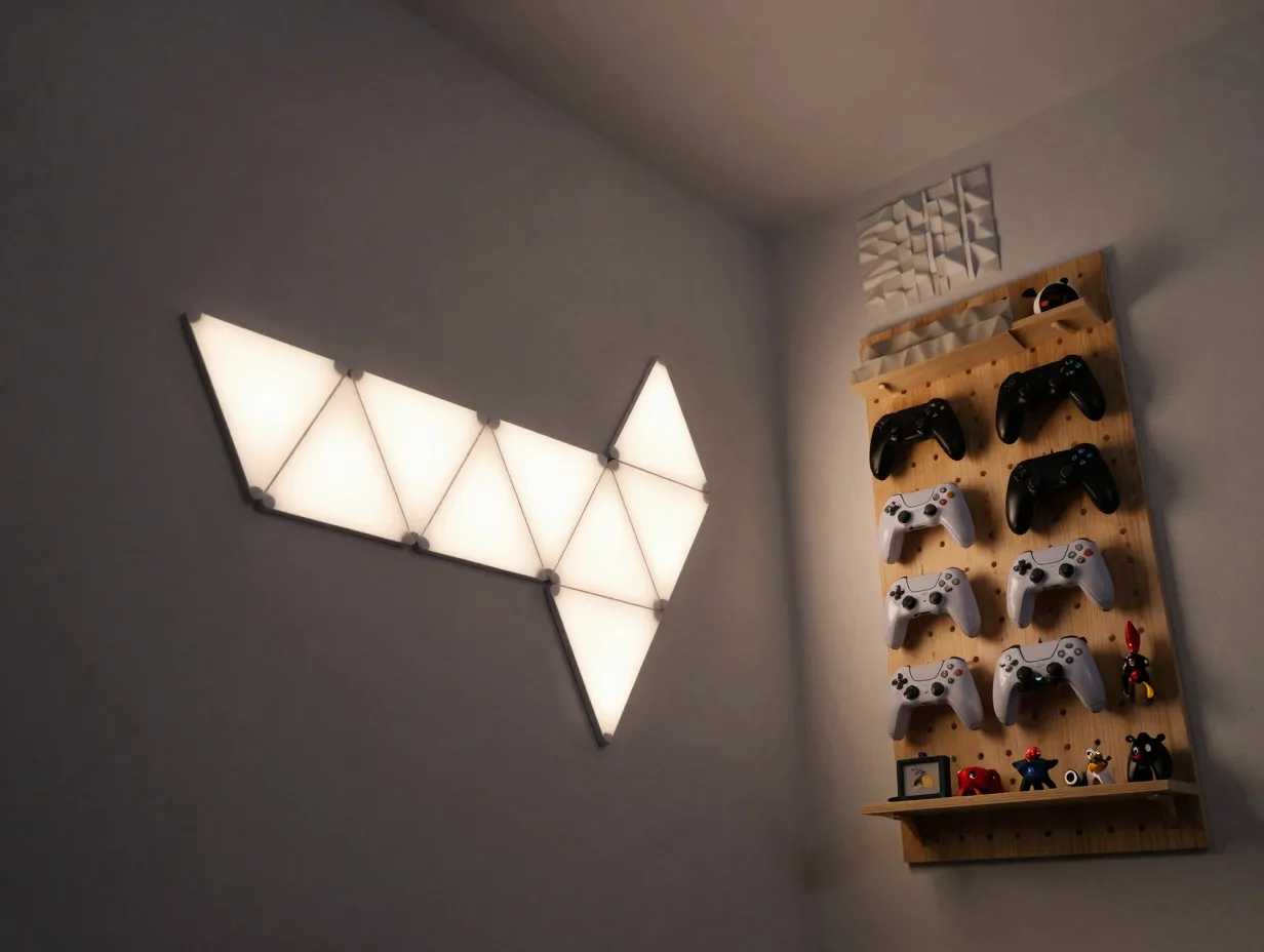 Swap static strips for modular light sculptures and vertical display