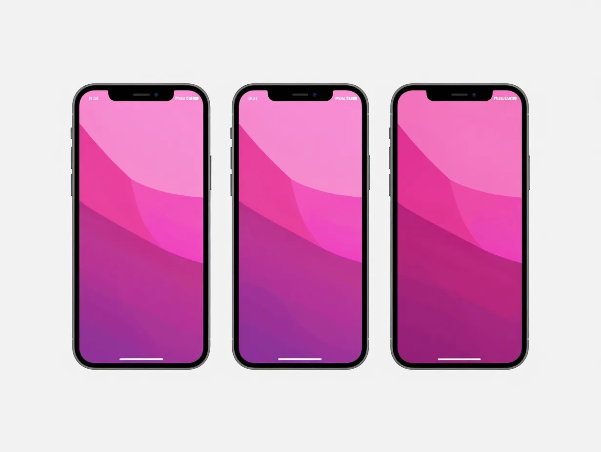 Hot pink ios 16 wallpaper bundle etsy