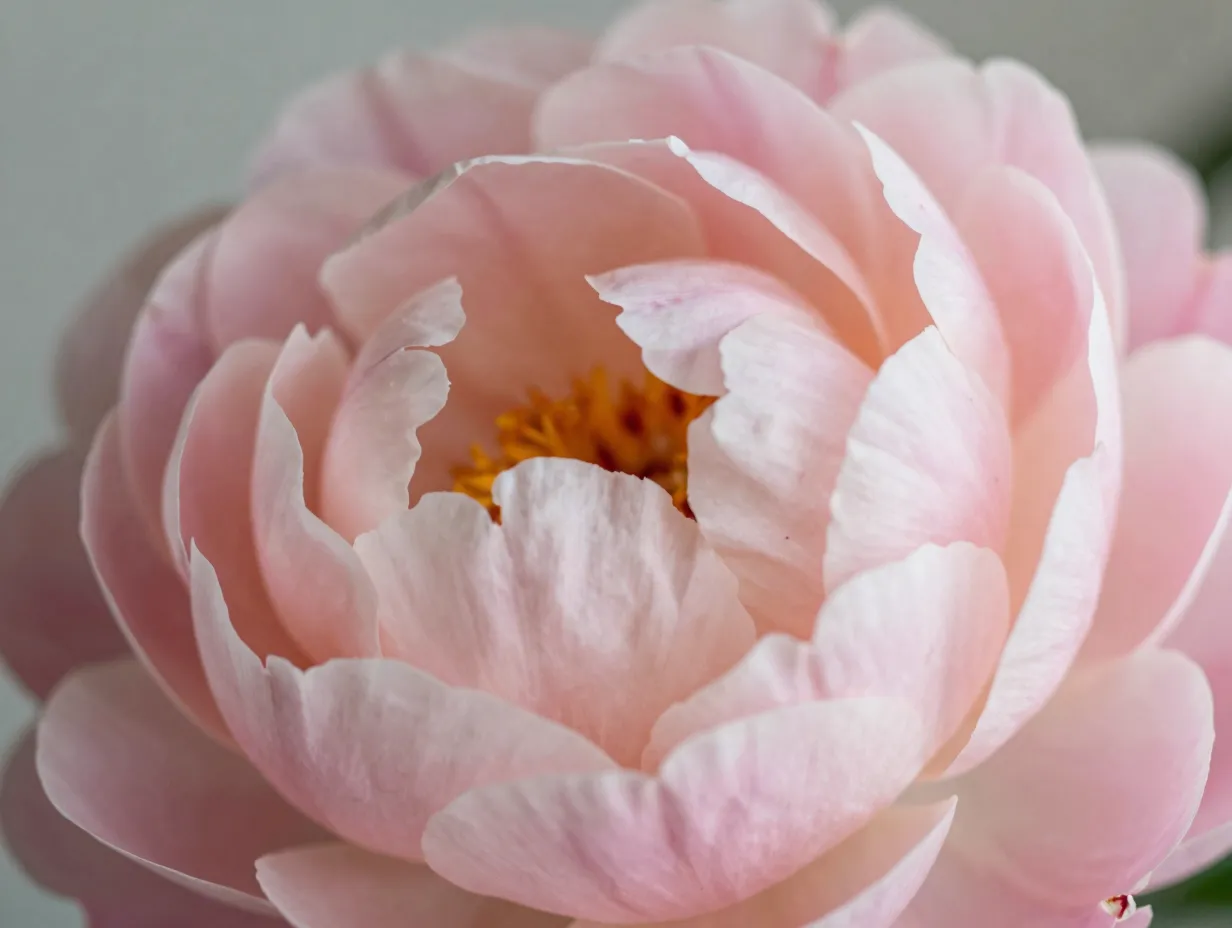 Floral macro pink peony or rose close up