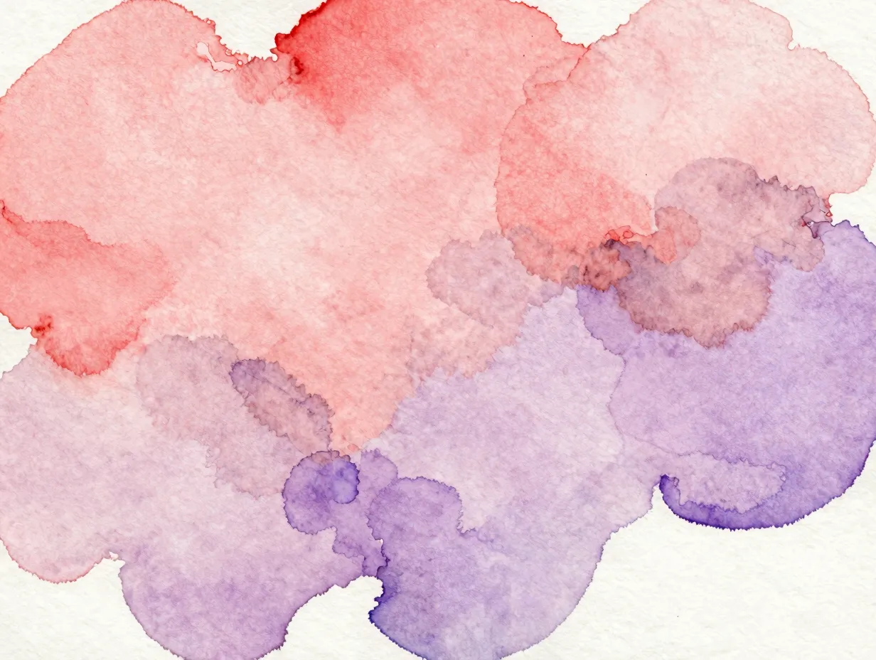 Abstract pink watercolor wash