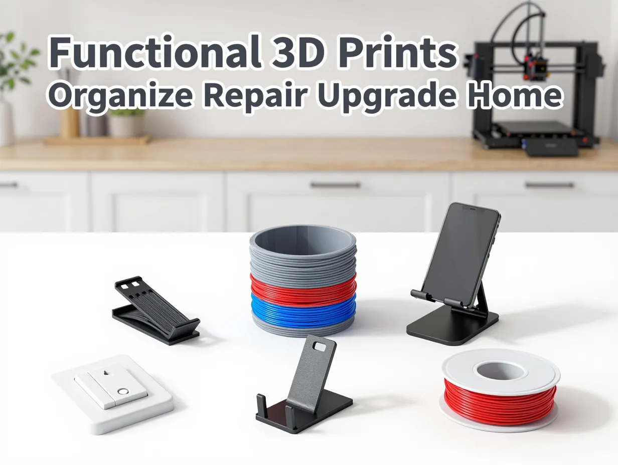 Functional 3d prints organize repair upgrade home