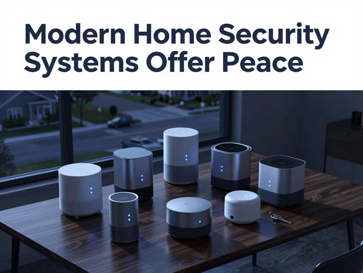 Modern home security systems offer peace