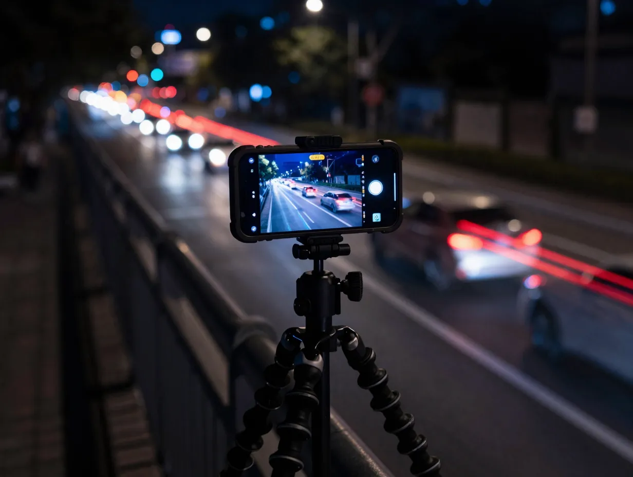 Master manual mode for motion blur and light trails