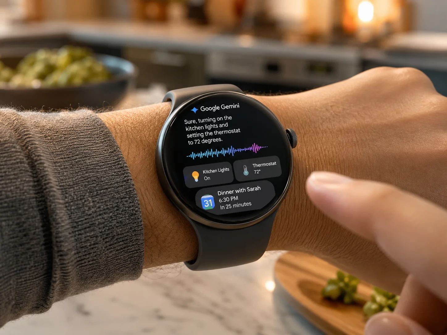 Google gemini ai assistance on your wrist