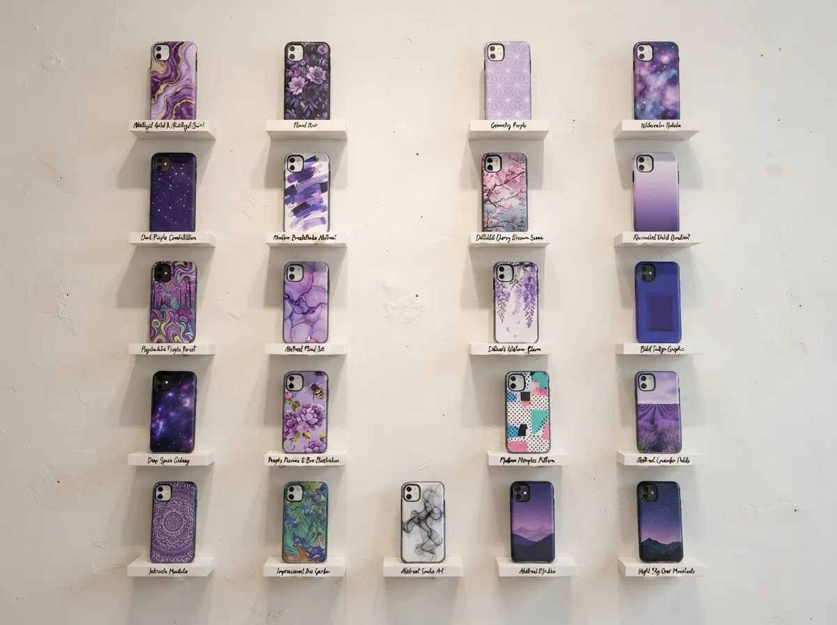 Purple aesthetic art cases from tobyleon