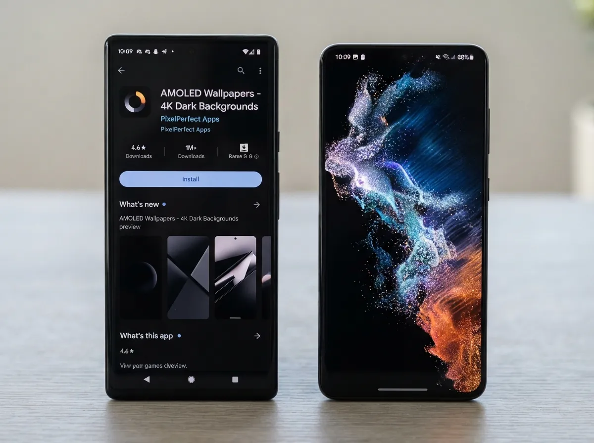 Google play apps for amoled optimized and live wallpapers