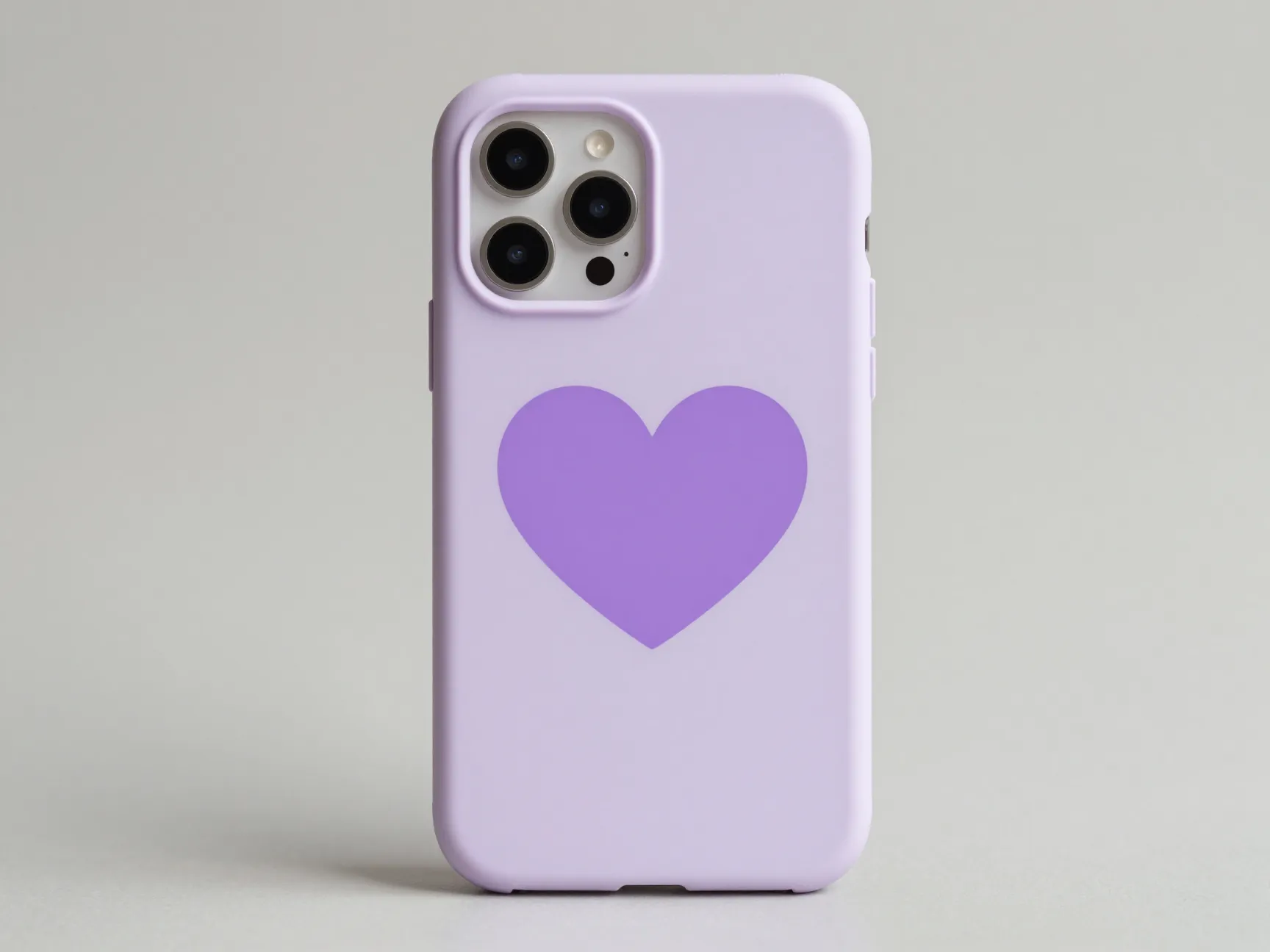 Mokens cute purple love heart case