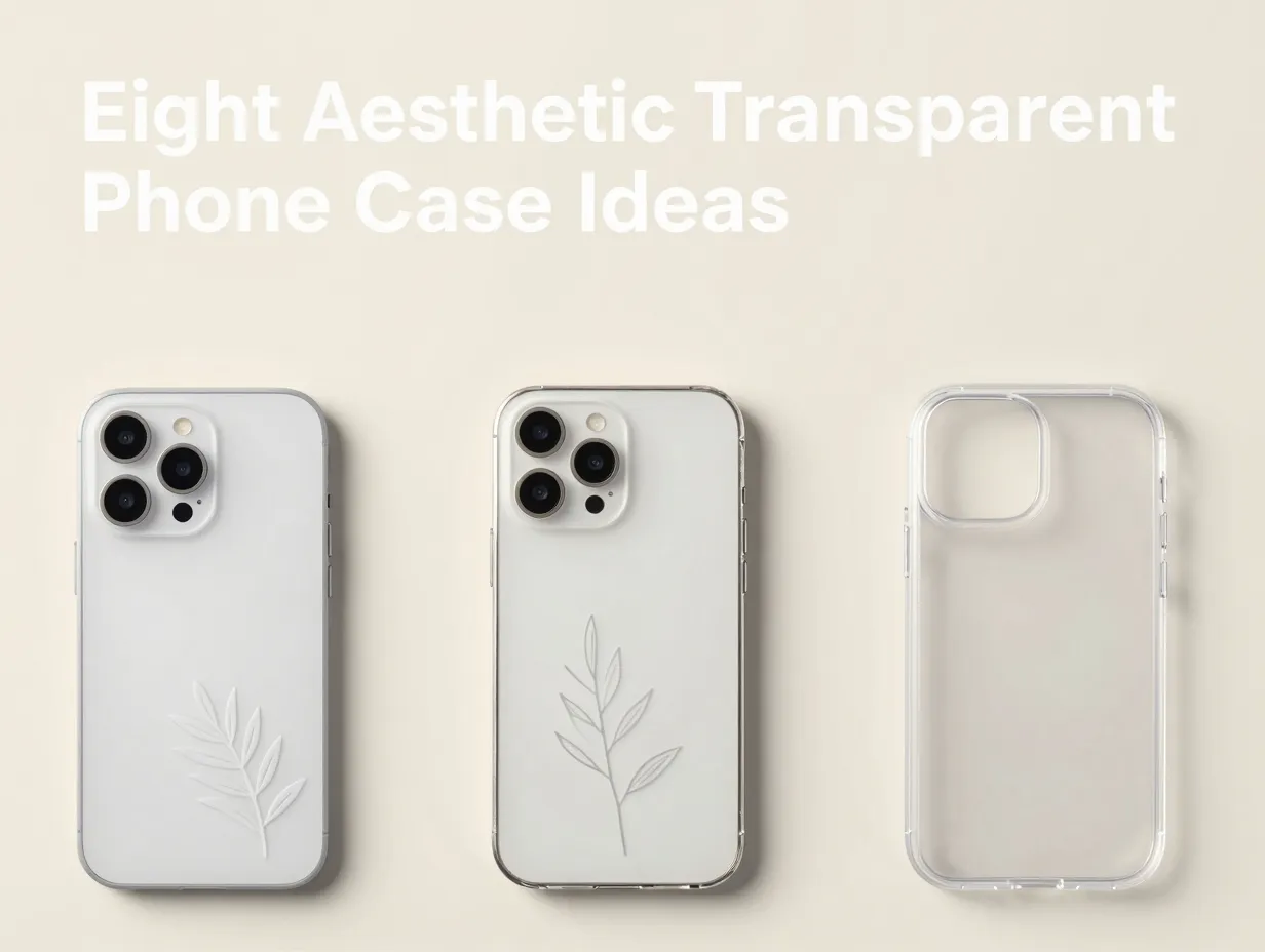 Eight aesthetic transparent phone case ideas