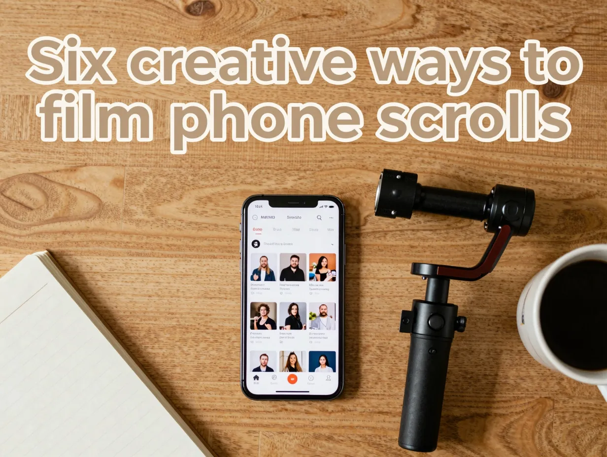 Six creative ways to film phone scrolls