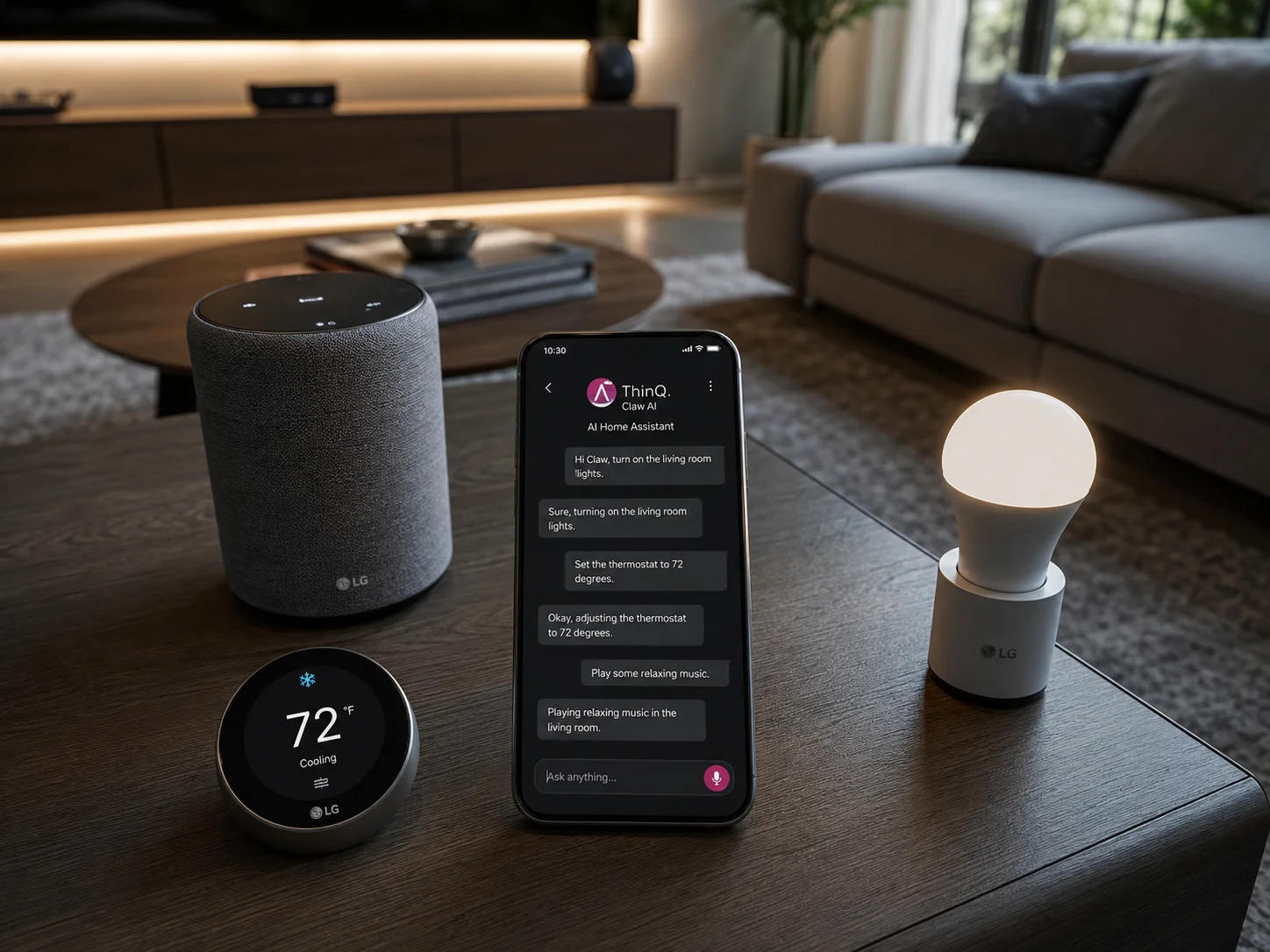 Ai powered smart home brain lg thinq claw and llm assistants