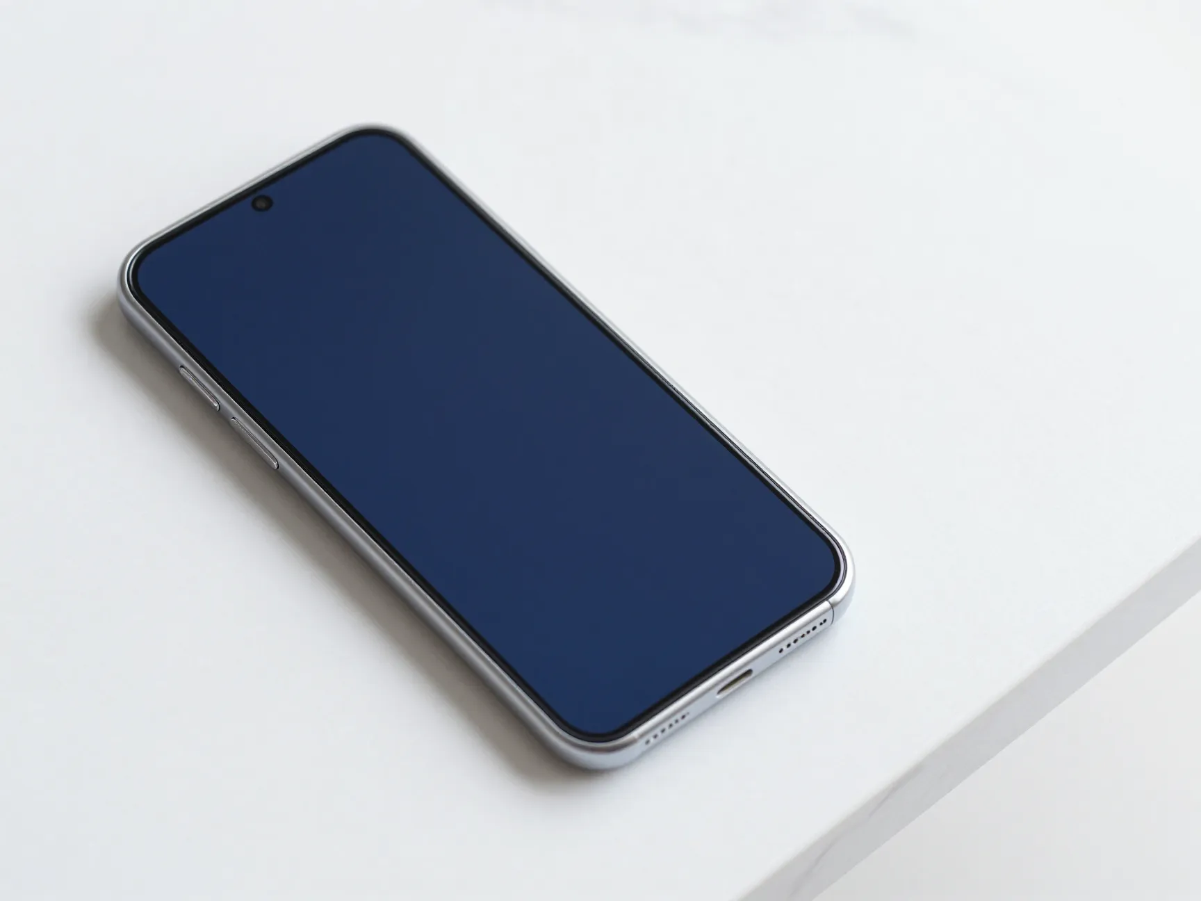 Build a clean glass minimalism setup around the phones build