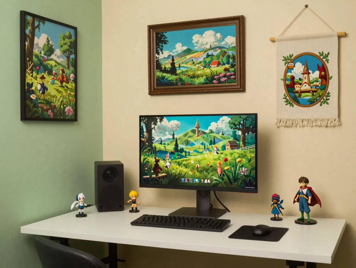 The ghibli inspired fantasy command center
