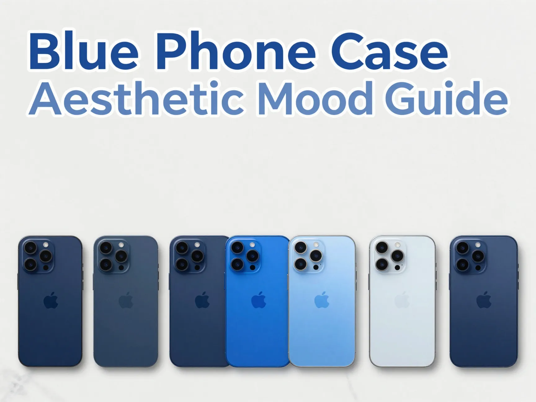 Blue phone case aesthetic mood guide