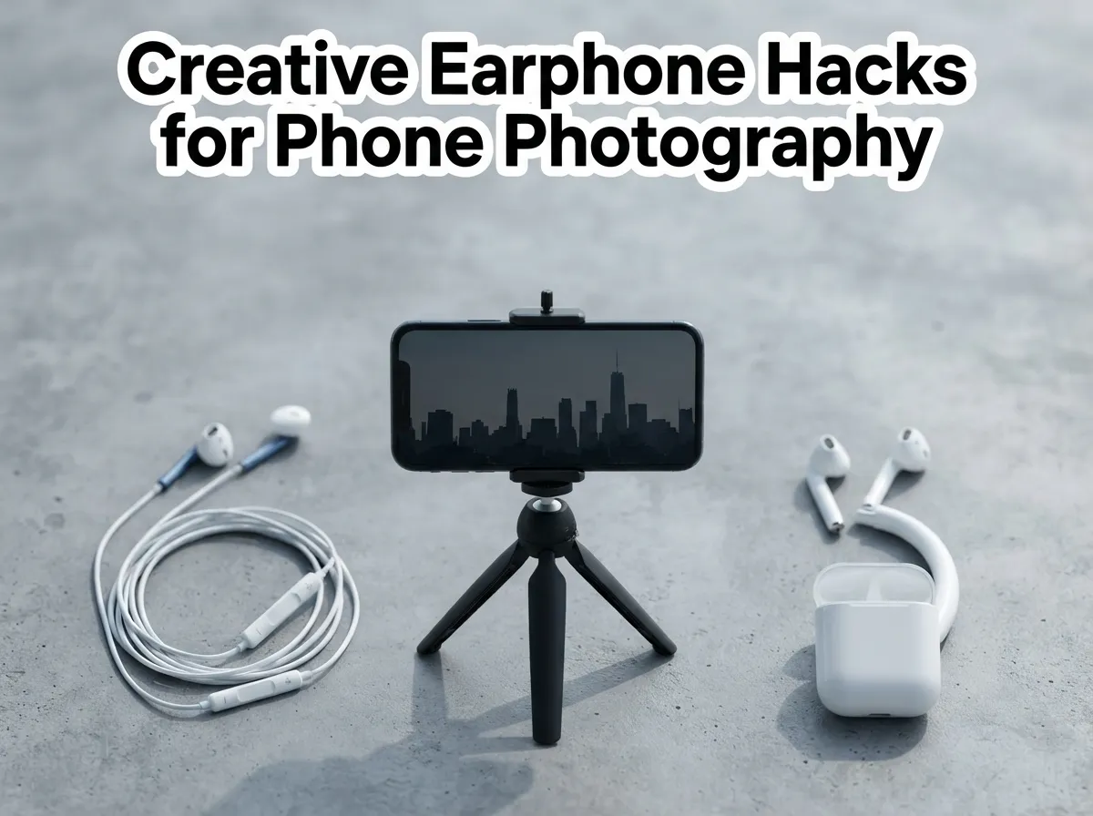 Creative earphone hacks for phone photography