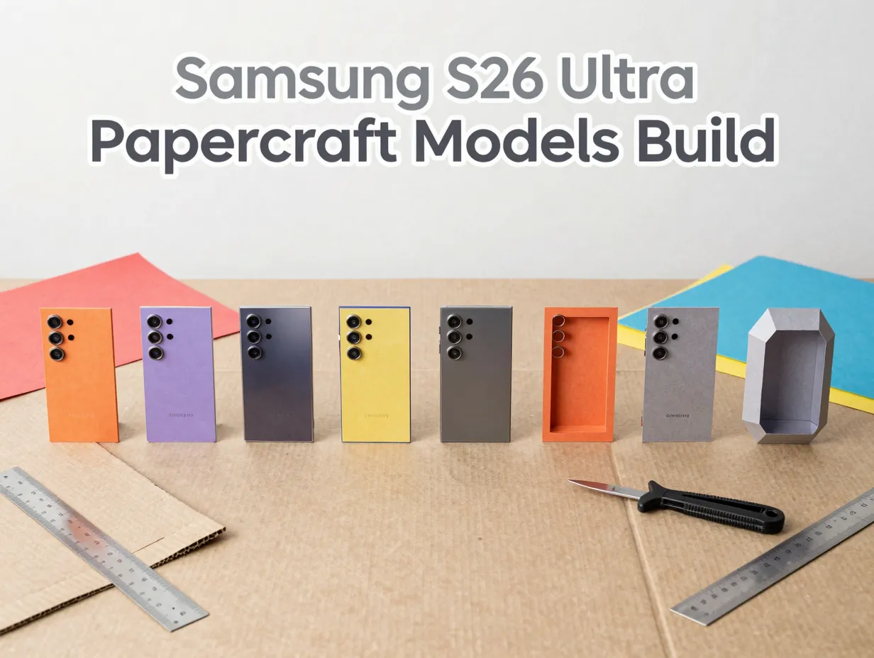 Samsung s26 ultra papercraft models build