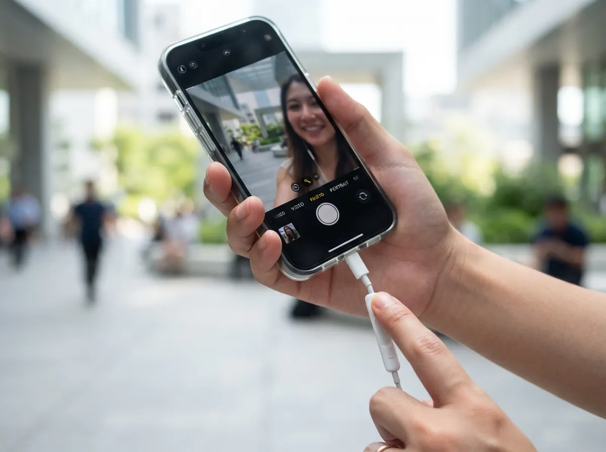 1 use wired earphone volume buttons as an instant shutter