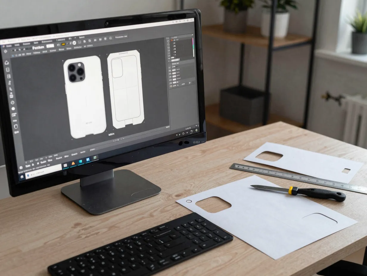 The cad traced paper shell