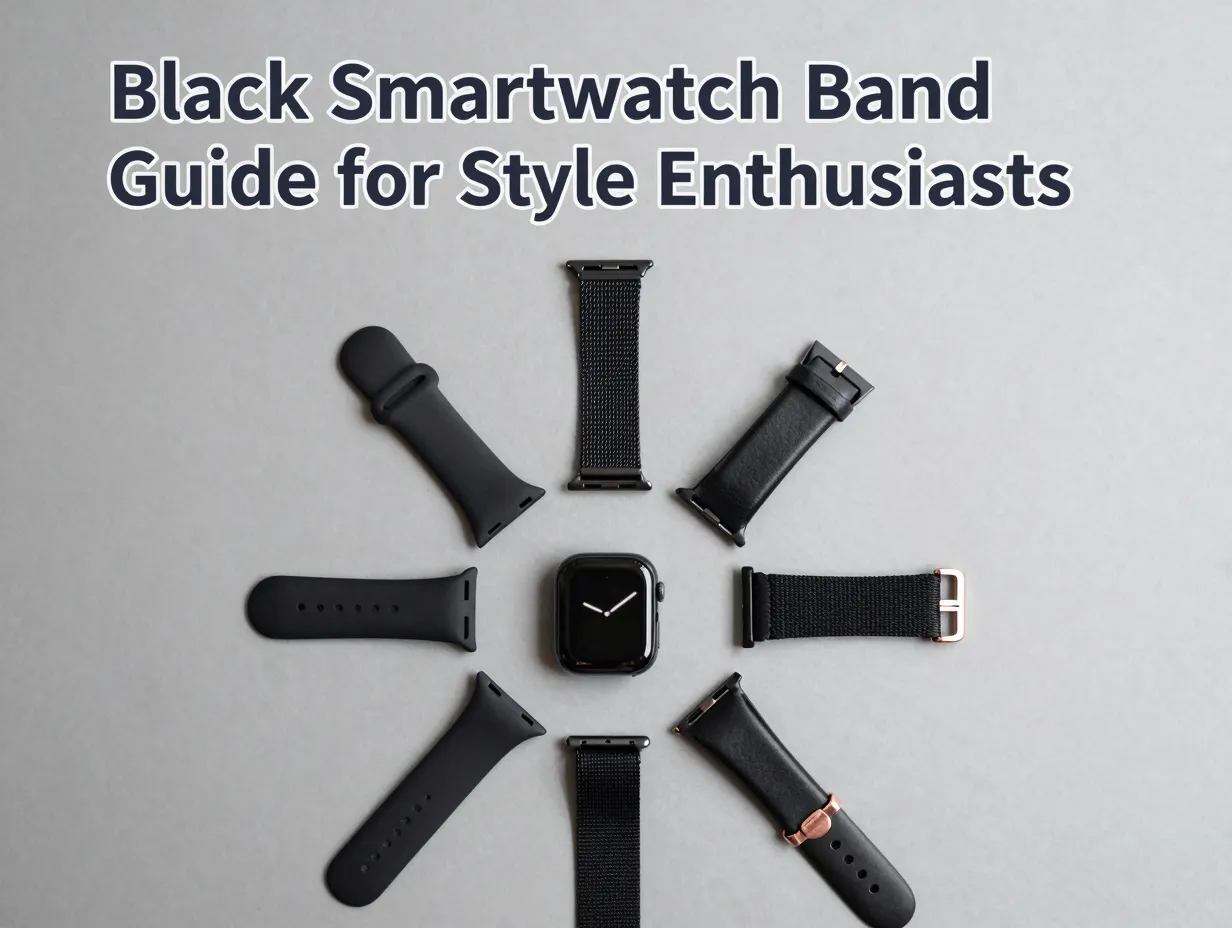 Black smartwatch band guide for style enthusiasts