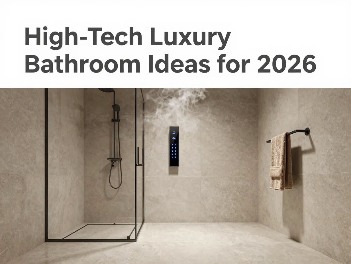 High tech luxury bathroom ideas for 2026
