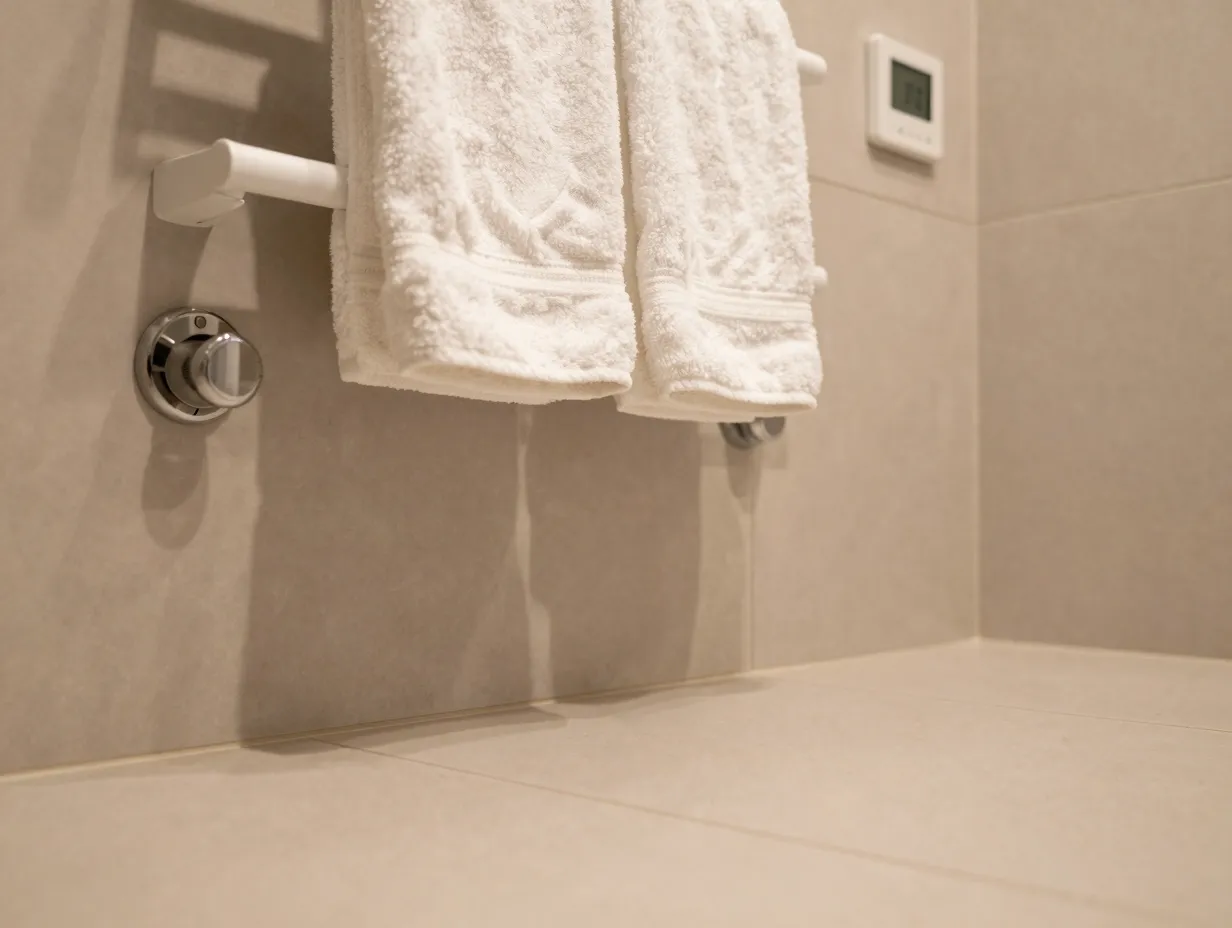 Radiant heated floors and smart towel warmers