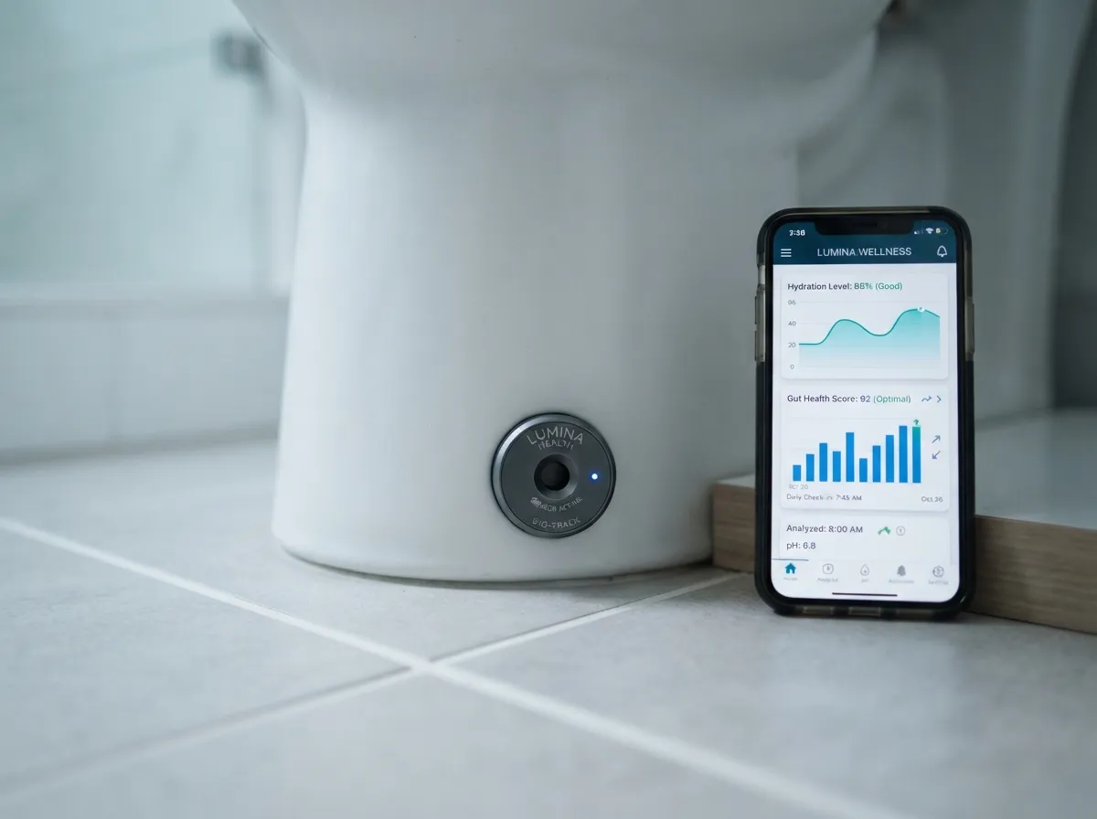 Health monitoring bathroom technology