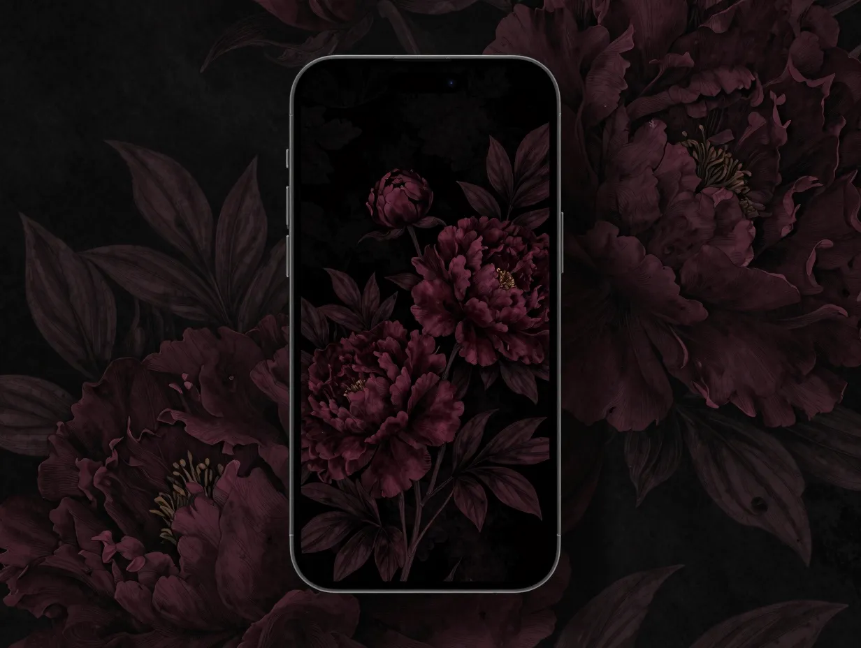 Moody florals and botanical illustrations