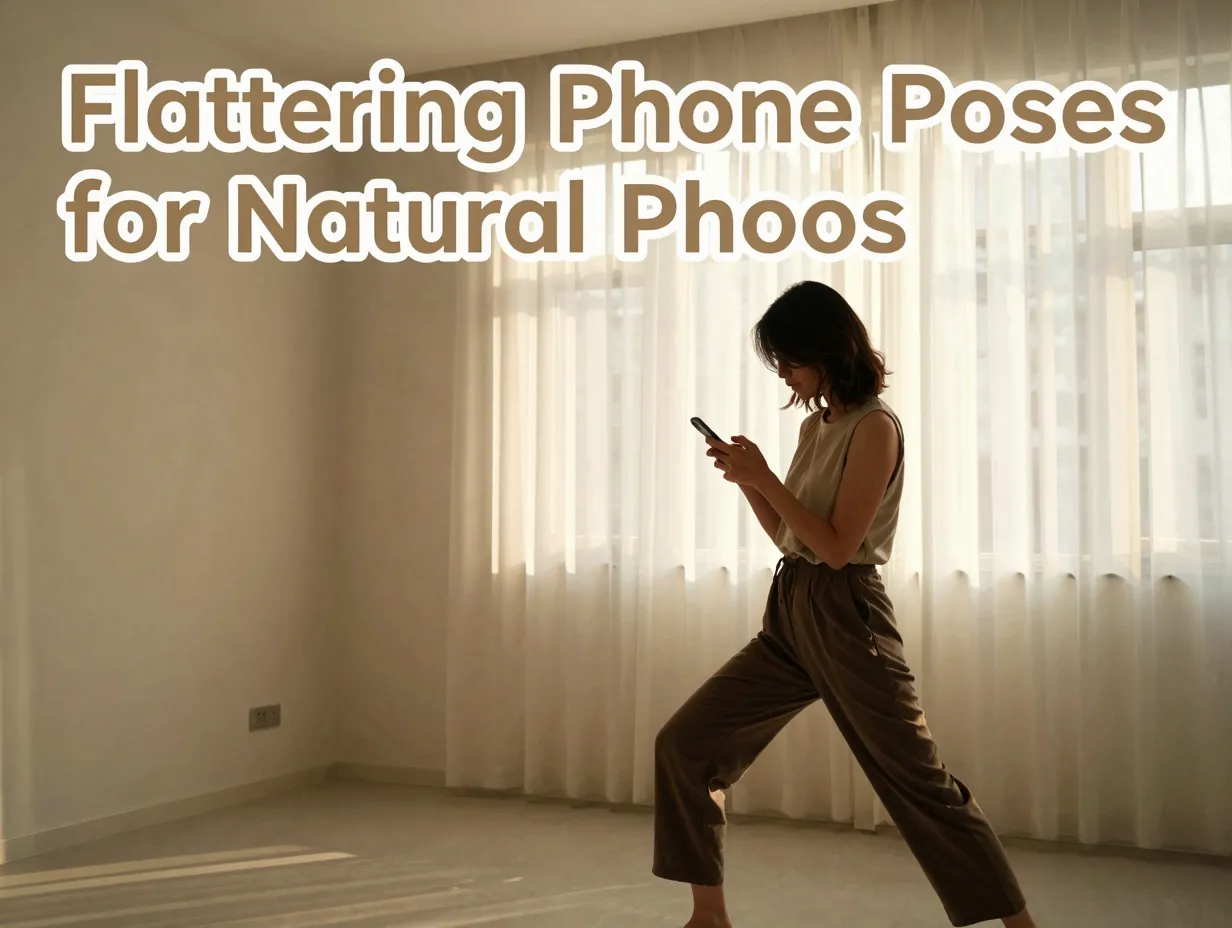 Flattering phone poses for natural photos
