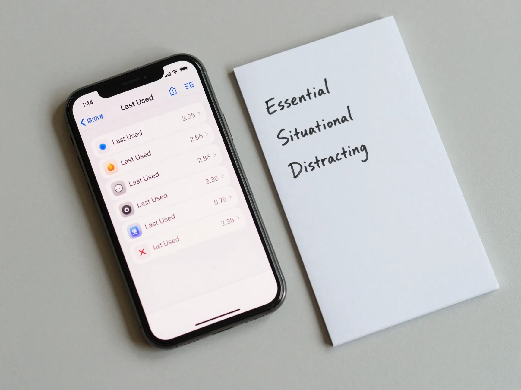 Audit every app before organizing anything