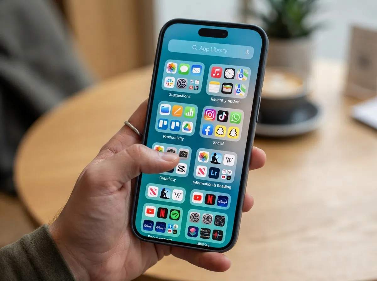Use the app library as your primary app storage