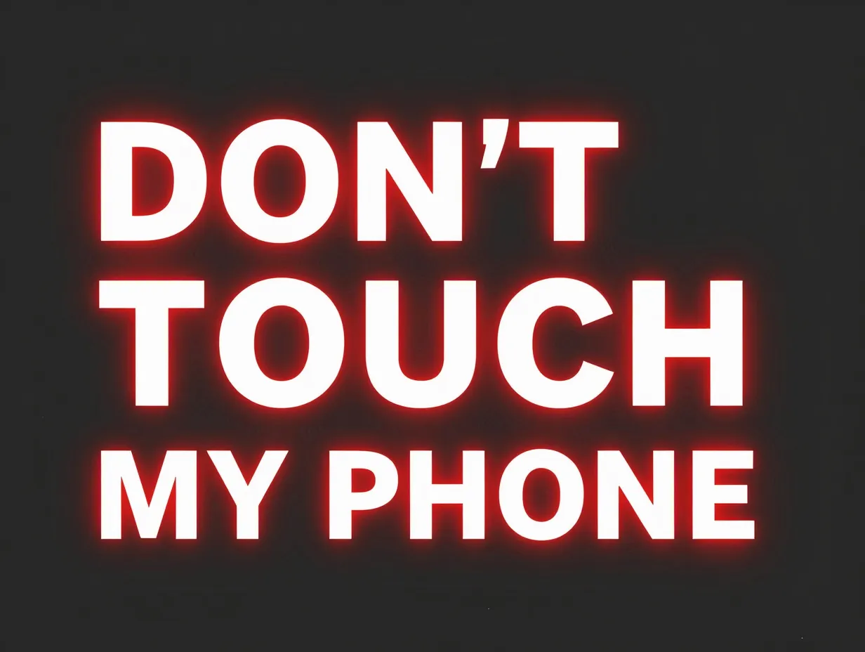 Bold typography only warning