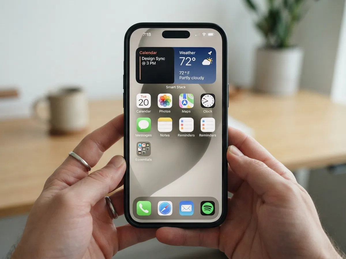 Build a minimal primary home screen