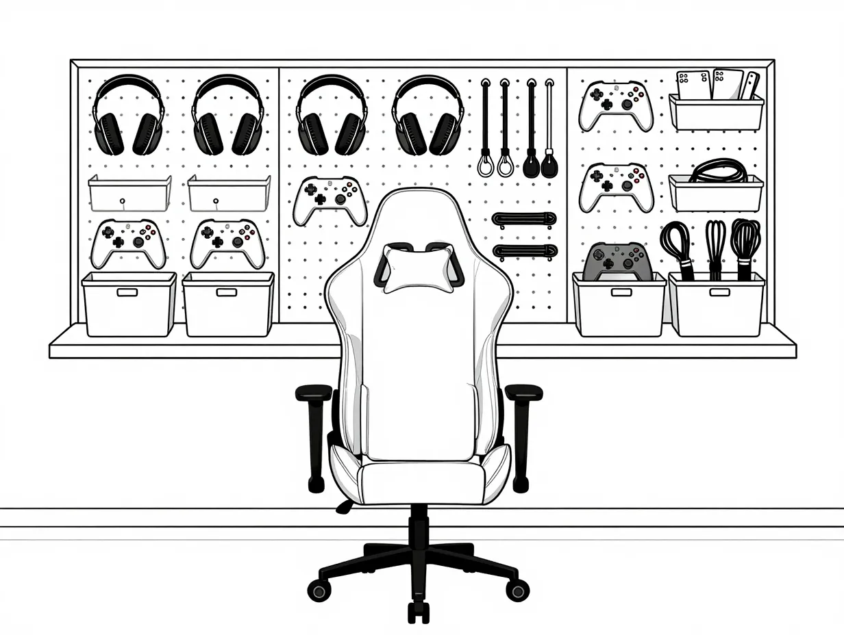 Pegboard organized pro station concept