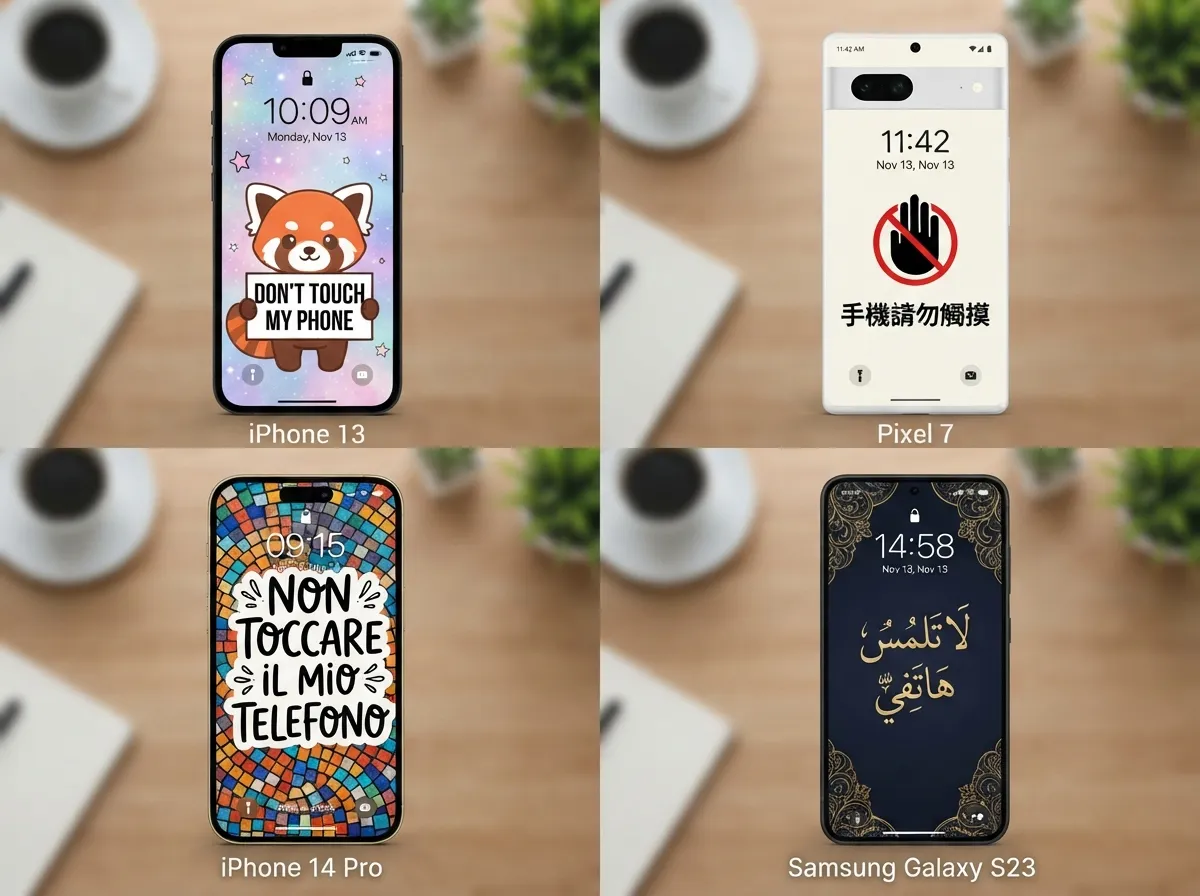 The multilingual or localized warning design