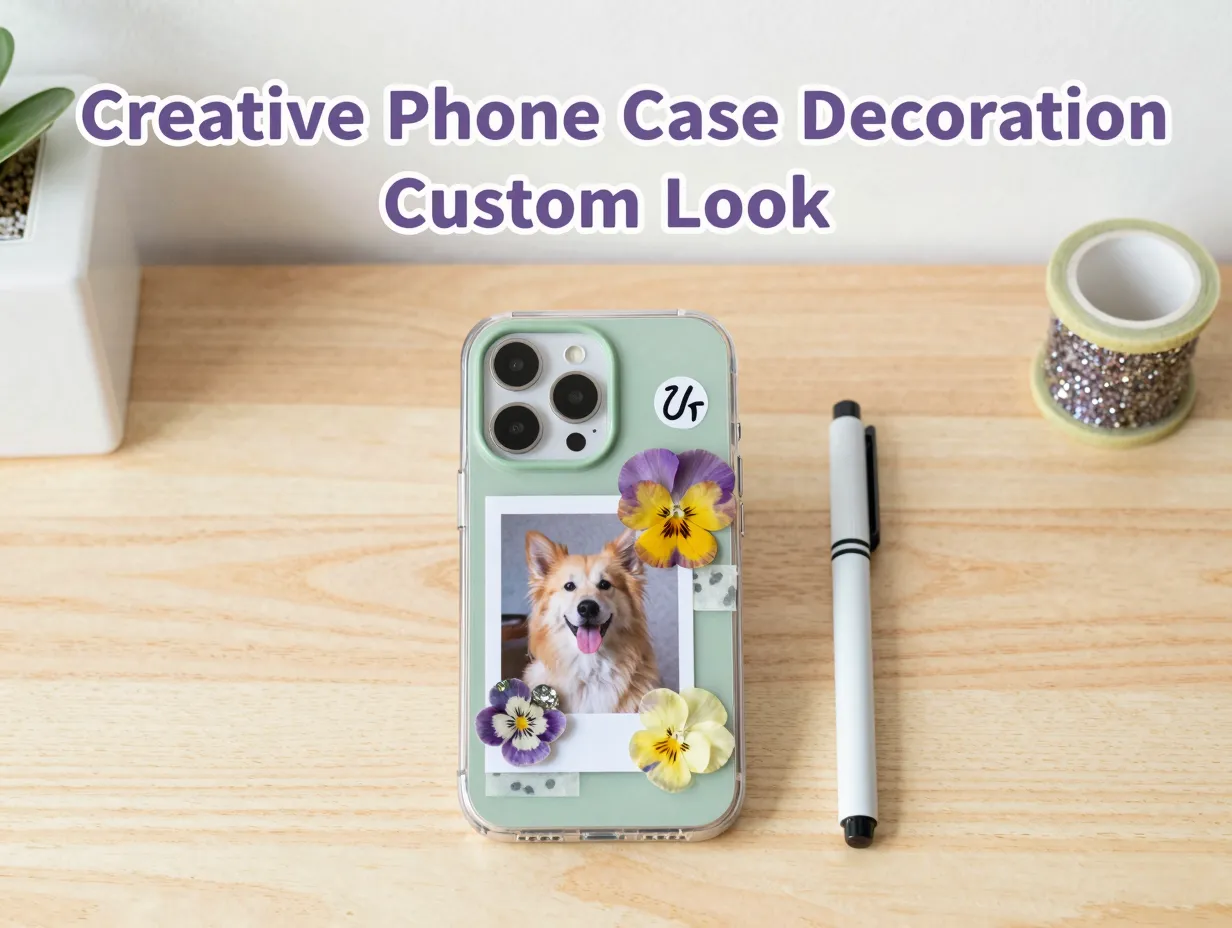 Creative phone case decoration custom look
