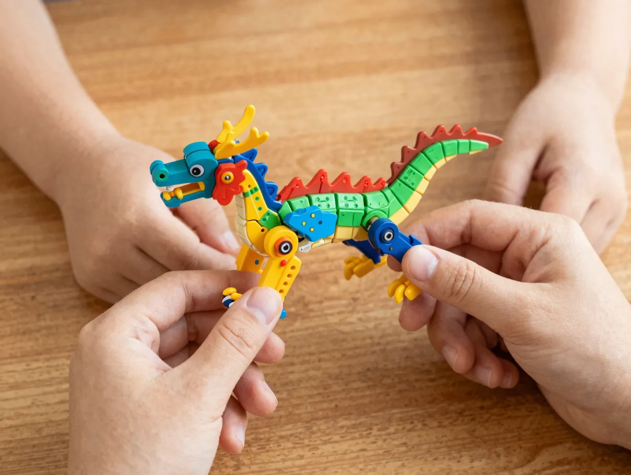 Print in place articulated dragons and fidget toys