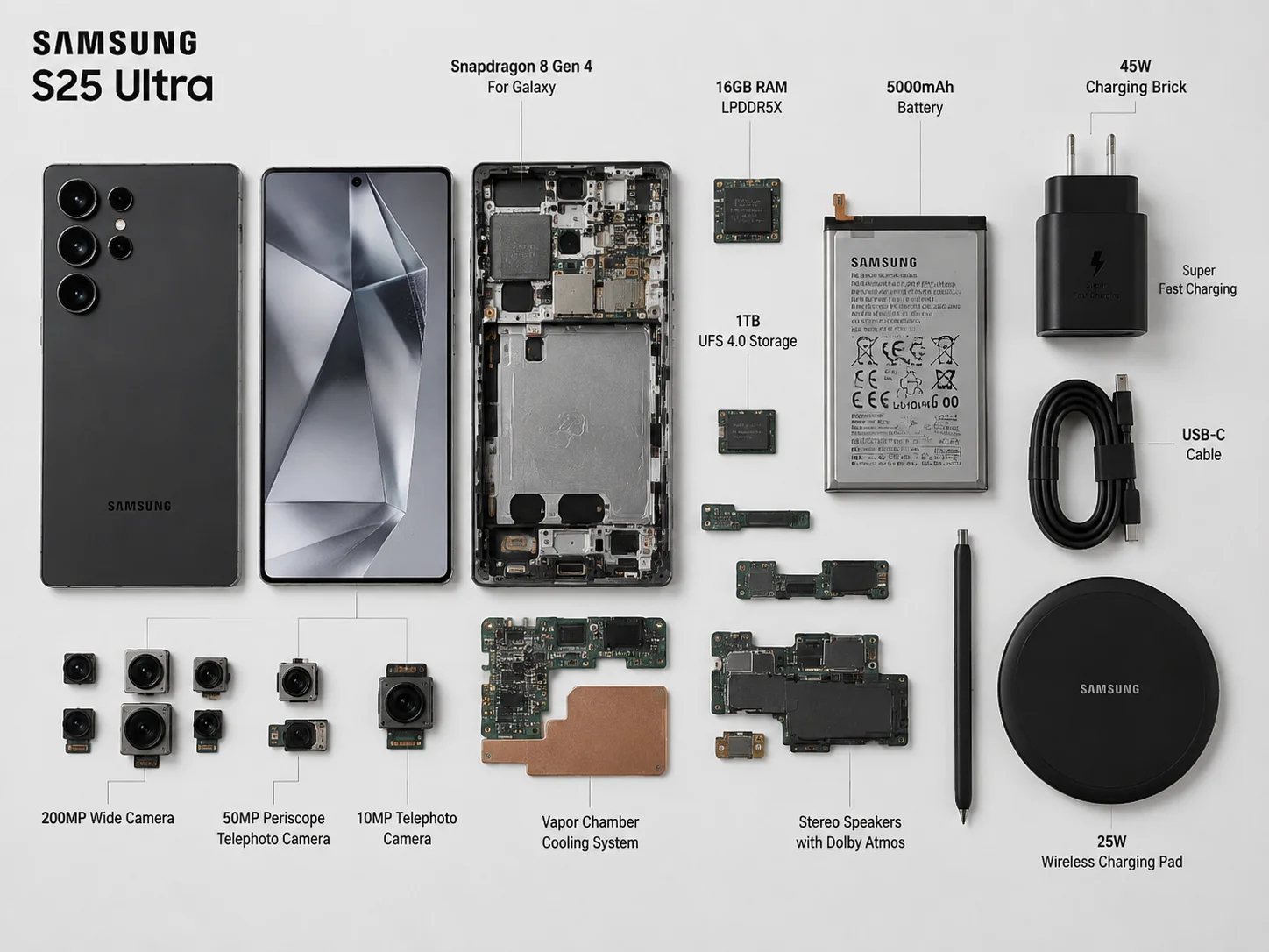 Memory storage and battery specifications