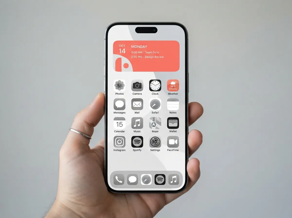 The color pop accent layout