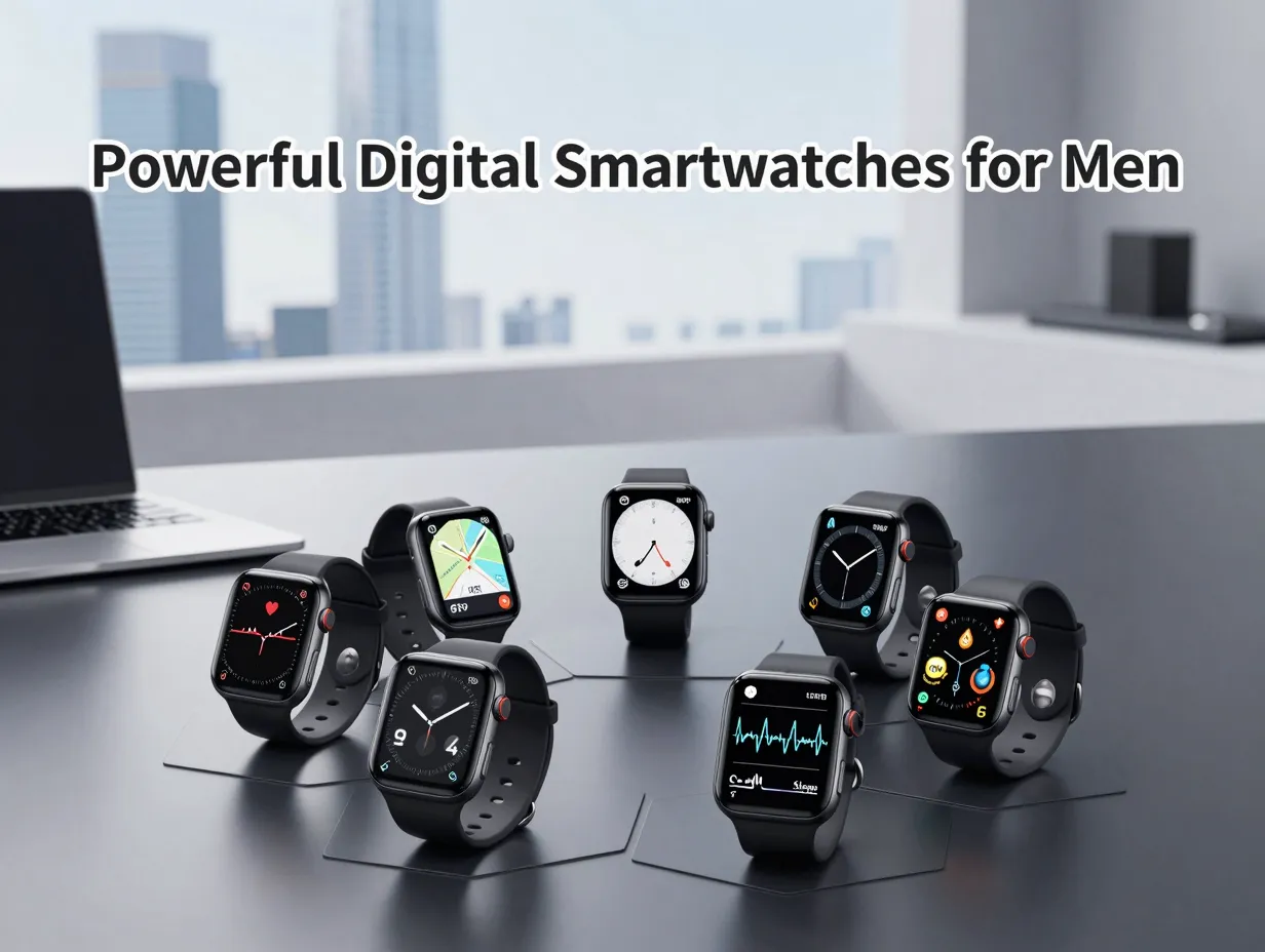 Powerful digital smartwatches for men