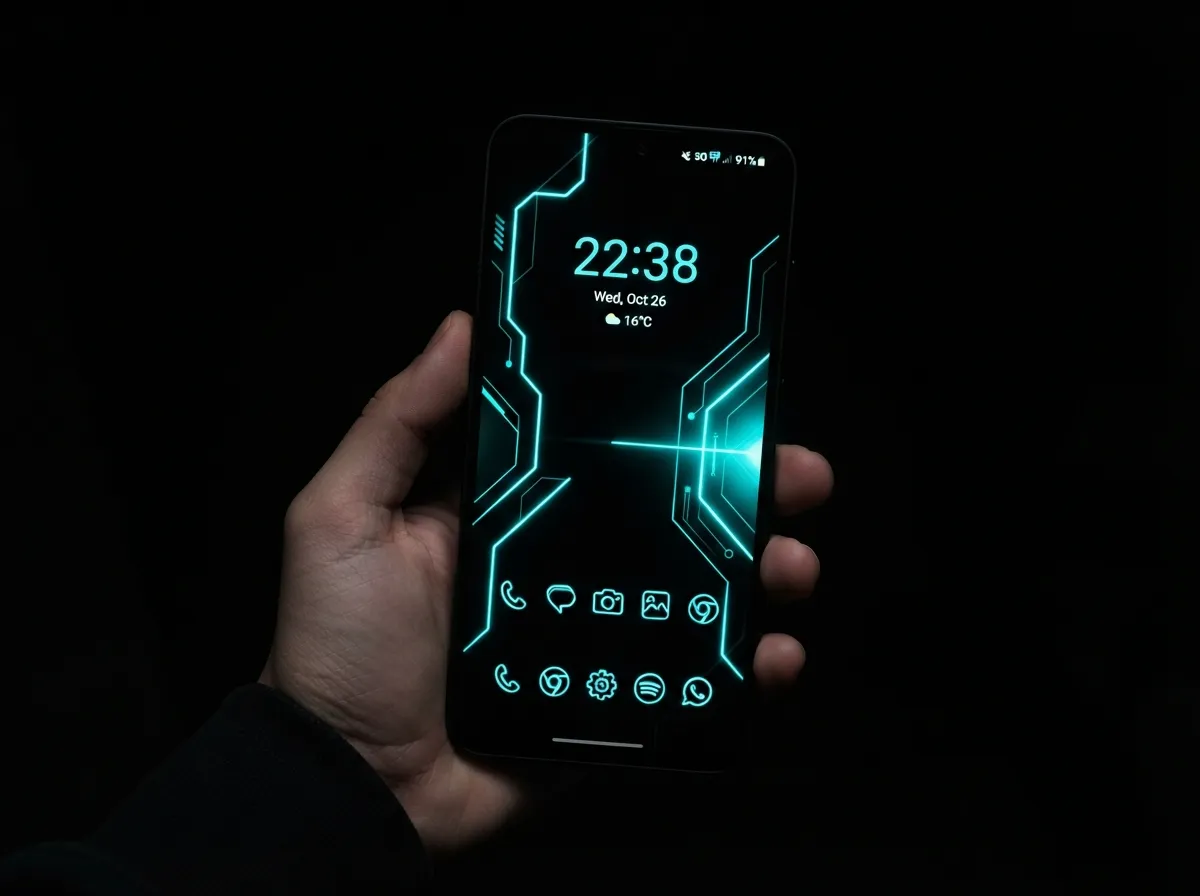 Activate a deep amoled dark theme