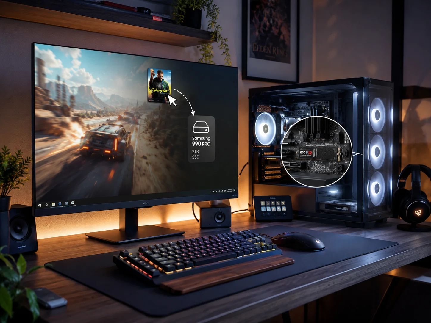 Move games to nvme ssds and upgrade to high refresh oled displays