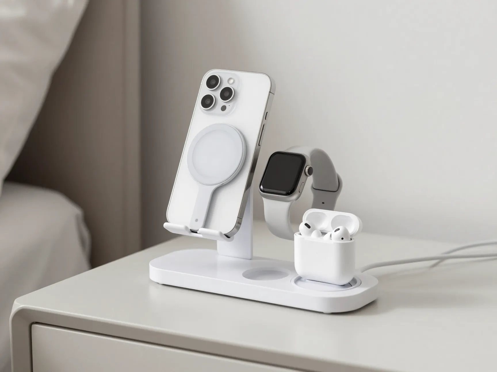 Multi device magsafe or qi2 3 in 1 charging stand