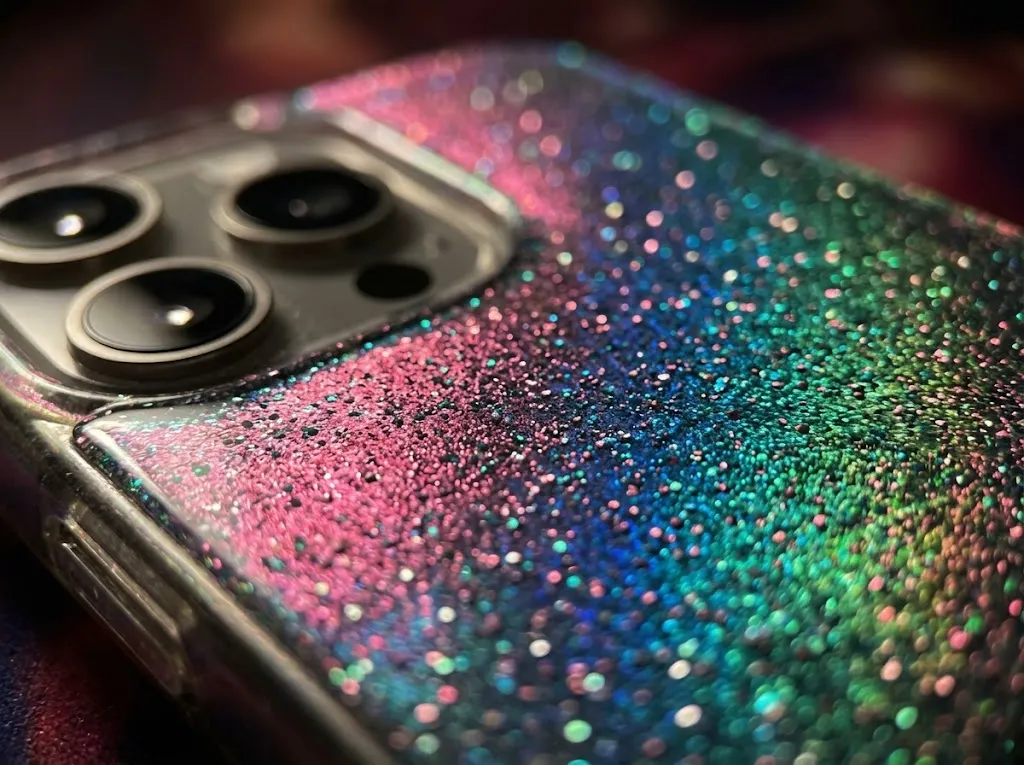 Velvet caviar glitter and holographic cases