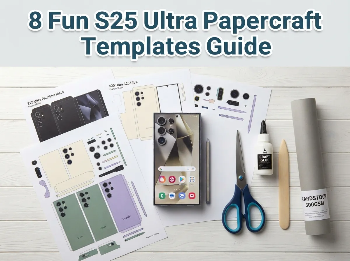 8 fun s25 ultra papercraft templates guide